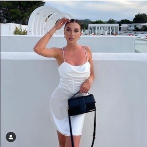 Satin Effect Corset Dress